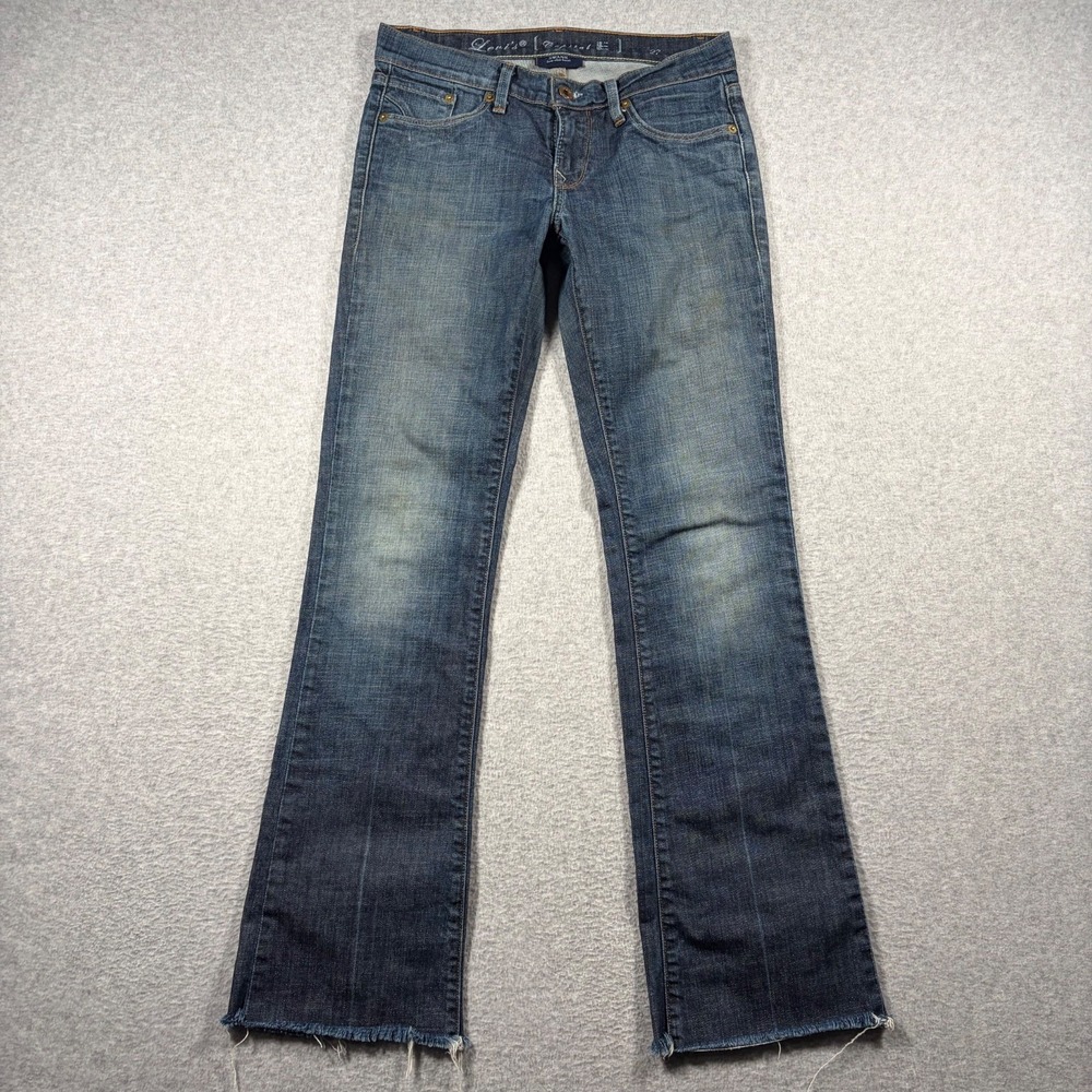 Levi's Capital E Swank Jeans Women 27 Blue Low Slim Bootcut Vintage Denim